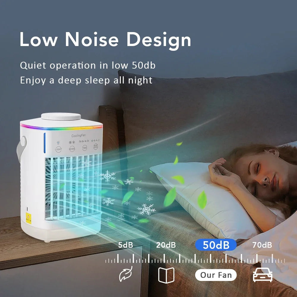 Naseem - Portable Air Conditioner + Humidifier with Colorful Light