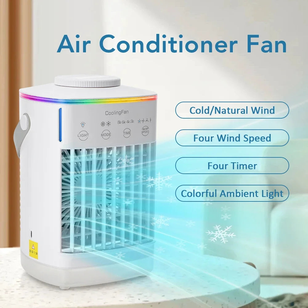 Naseem - Portable Air Conditioner + Humidifier with Colorful Light