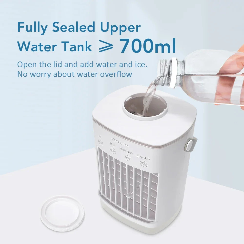 Naseem - Portable Air Conditioner + Humidifier with Colorful Light