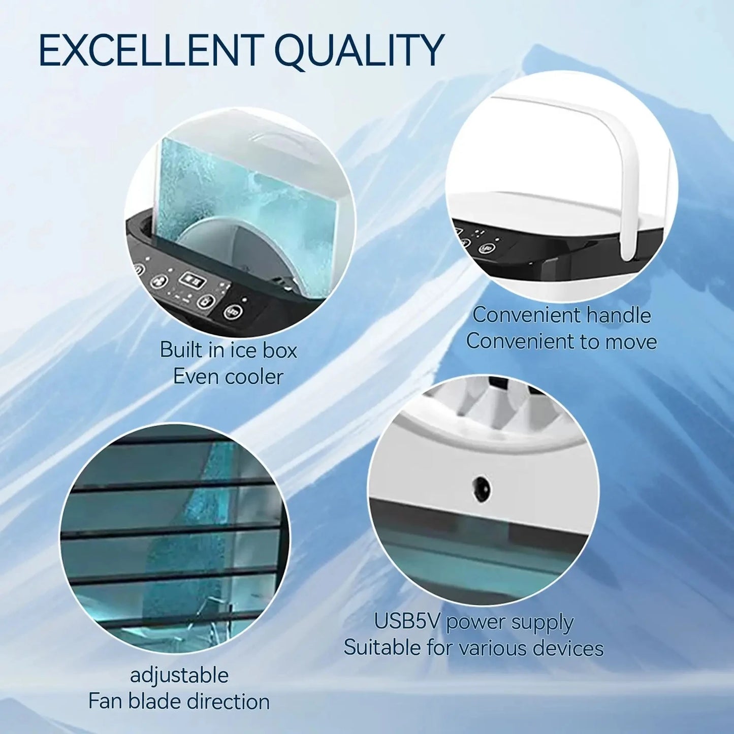 Naseem - Portable Air Conditioner 3 Speeds with Humidifier